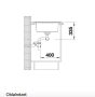 Blanco Lexa 8 két medencés gránit mosogató 78x50 cm lefolyógarnitúrával, fekete 525906