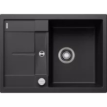   Blanco Metra 45 S Compact Silgranit mosogató 68x50 cm excenterrel, fekete 525913