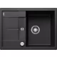 Blanco Metra 45 S Compact Silgranit mosogató 68x50 cm excenterrel, fekete 525913
