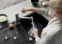 Blanco Metra 5 S Silgranit 86x50 cm mosogató csepegtetővel és távműködtetővel, fekete 525918