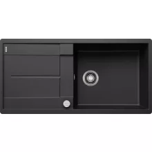   Blanco Metra XL 6S-F Silgranit mosogató 99x49 cm lefolyógarnitúrával és távműködtetővel, fekete 525933