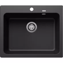   Blanco Naya 6 Silgranit mosogató 62x51 cm lefolyógarnitúrával, fekete 525941