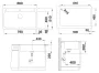 Blanco Naya XL 9 Silgranit 86x51 cm mosogató túlfolyóval és lefolyógarnitúrával, fekete 525947