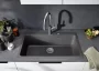 Blanco Naya XL 9 Silgranit 86x51 cm mosogató túlfolyóval és lefolyógarnitúrával, fekete 525947