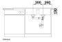 Blanco Sona 8 S kétmedencés gránit mosogató csepegtetővel 116x50 cm, fekete 525979