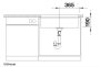 Blanco Subline 700-U gránit mosogató 73x46 cm kiegészítőkkel, fekete 526001