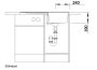 Blanco Zia 45SL egymedencés gránit mosogató csepegtetővel 86x50, lefolyógarnitúrával, fekete 526011