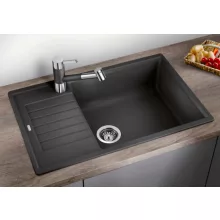   Blanco Zia XL 6 S Compact gránit mosogató csepegtetővel 78x50 cm, fekete 526019