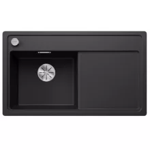   Blanco Zenar 45 S-F gránit mosogató csepegtetővel 85x50 cm, balos / fekete 526040