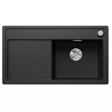   Blanco Zenar 5 S-F egymedencés gránit mosogató csepegtetővel 90x50 cm. jobbos / fekete 526049