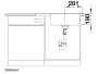 Blanco Zenar XL 6 S Compact gránit mosogató 78x51 csepegtetővel, jobbos / fekete 526052