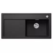   Blanco Zenar XL 6 S egymedencés gránit mosogató csepegtetővel 100x51 cm, jobbos / fekete 526062