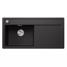   Blanco Zenar XL 6 S-F egymedencés gránit mosogató csepegtető felülettel 99x50 cm, balos / fekete 526065