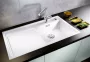 Blanco Zenar XL 6 S-F egymedencés gránit mosogató csepegtető felülettel 99x50 cm, balos / fekete 526065