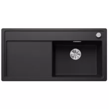   Blanco Zenar XL 6 S-F gránit mosogató csepegtetővel és lefolyógarnitúrával 99x50 cm, jobbos / fekete 526068