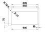 Blanco Vintera XL 9-UF egymedencés gránit mosogató 89,6x51 cm, fekete 526110