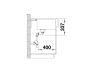 Blanco Vintera XL 9-UF egymedencés gránit mosogató 89,6x51 cm, fekete 526110
