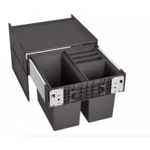   Blanco Select II 50/3 bútorfrontra szerelhető hulladékgyűjtő, fekete 526202
