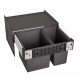 Blanco Select II 60/2 bútorfrontra szerelhető hulladékgyűjtő, fekete 526203