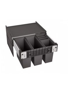   Blanco Select II 60/4 bútorba építhető hulladékgyűjtő 4 külön résszel, fekete 526206