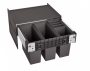 Blanco Select II 60/4 bútorba építhető hulladékgyűjtő 4 külön résszel, fekete 526206