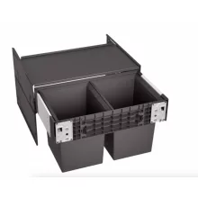   Blanco Select II Compact 60/2 bútorfrontra szerelhető hulladékgyűjtő, fekete 526207