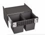 Blanco Select II Compact 60/2 bútorfrontra szerelhető hulladékgyűjtő, fekete 526207