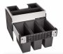 Blanco Select II 60/3 Orga bútorfrontra szerelhető hulladékgyűjtő, fekete 526209