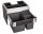 Blanco Select II XL 60/3 Orga bútorfrontra szerelhető hulladékgyűjtő, fekete 526210