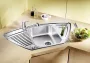 Blanco  TIPO 9E Rozsdamentes acél mosogató 93x51 kiegészítőkkel, selyemfényű 526338