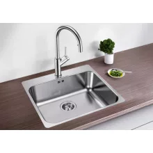  Blanco Supra 500-IF/A R12 egymedencés mosogató 54x50 cm, fényezett rozsdamentes acél 526354
