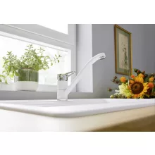   Blanco Wega II álló mosogató csaptelep, fehér/króm HD 526408