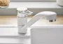 Blanco Wega II álló mosogató csaptelep, fehér/króm HD 526408