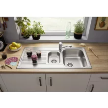   Blanco Tipo II 6S rozsdamentes acél mosogató 100x50 cm csepegtető felülettel, natúr 526620