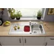Blanco Tipo II 6S rozsdamentes acél mosogató 100x50 cm tartozékokkal, natúr 526622