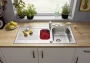 Blanco Tipo II 6S rozsdamentes acél mosogató 100x50 cm tartozékokkal, natúr 526622