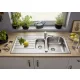 Blanco Livit II 6S rozsdamentes acél 100x50 cm mosogató excenterrel, fényezett 526624