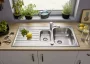 Blanco Livit II 6S rozsdamentes acél 100x50 cm mosogató excenterrel, fényezett 526624