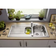   Blanco Livit II 6S rozsdamentes acél 100x50 cm mosogató rozsdamentes acél tállal, fényezett 526625