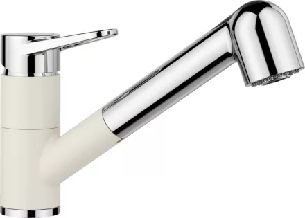 Blanco WEGA-S II magas nyomású konyhai csaptelep kihúzható fejjel, törtfehér/króm HD 526982