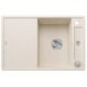 Blanco Axia III 45 S gránit mosogató csepegtető felülettel és üveg vágólappal 78x51 cm, törtfehér 527035