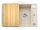 Blanco Axia III 45 S egymedencés gránit mosogató fa vágódeszkával 78x51 cm, törtfehér 527036