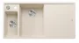 Blanco Axia III 6 S két medencés gránit mosogató 100x51 cm üveg vágódeszkával, balos / törtfehér 527043