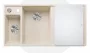 Blanco Axia III 6 S két medencés gránit mosogató 100x51 cm üveg vágódeszkával, balos / törtfehér 527043