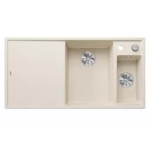   Blanco Axia III 6 S két medencés gránit mosogató 100x51 cm fa vágódeszkával, jobbos / törtfehér 527046