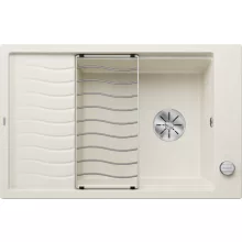   Blanco Elon XL 6 S egymedencés gránit mosogató csepegtető ráccsal 78x50 cm, törtfehér 527070