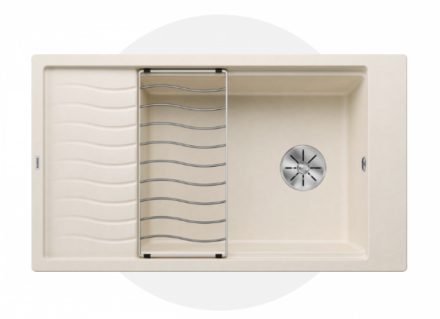 Blanco Elon XL 8 S gránit mosogató csepegtető felülettel 86x50 cm lefolyógarnitúrával, törtfehér 527072