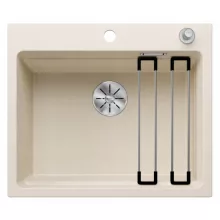   Blanco Etagon 6 egymedencés gránit mosogató kiegészítőkkel 60x51 cm, törtfehér 527077