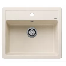   Blanco Legra 6 egymedencés gránit mosogató 58,5x50 cm, lefolyógarnitúrával, törtfehér 527086