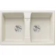 Blanco Lexa 8 két medencés gránit mosogató 78x50 cm lefolyógarnitúrával, törtfehér 527098